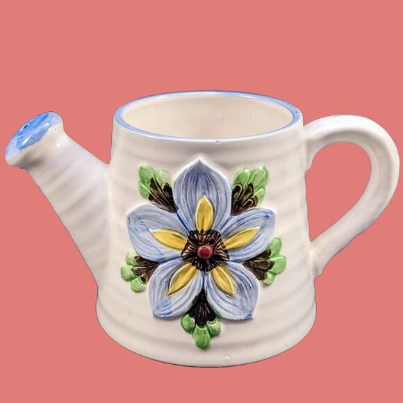 Vintage 1980s Watering Can Planter/Vase by Lefton's - Picture 1 of 5